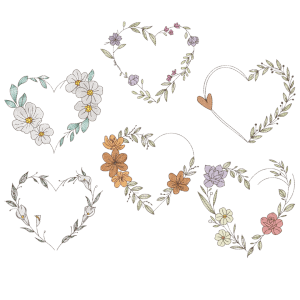 Florals Frame (Quick Stitch) Design Pack
