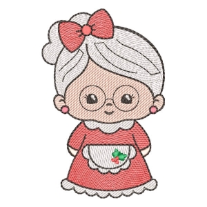 Mrs Claus (Quick Stitch) Embroidery Design