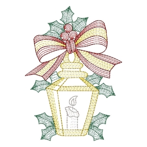 Christmas Ornament (Rippled) Embroidery Design