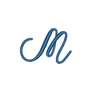 Amotim Font Letter M Embroidery Design