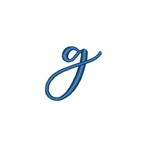 Amotim Font Letter g Embroidery Design