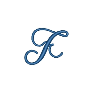 Amotim Font Letter F Embroidery Design