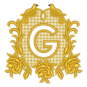 Monogram G Embroidery Design