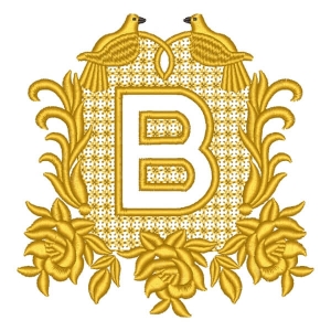 Monogram B Embroidery Design