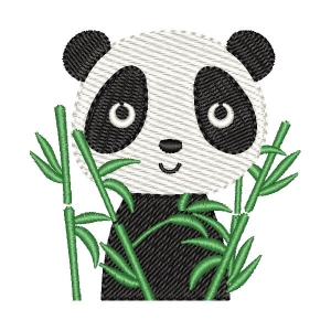 Matriz de bordado Panda Safari (Pontos Leves)