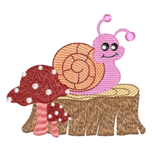 Safari Snail (Quick Stitch) Embroidery Design