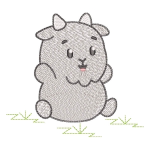 Cute Goatling (Quick Stitch) Embroidery Design