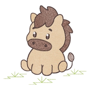 Cute Horse (Quick Stitch) Embroidery Design