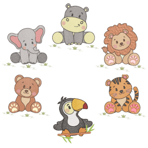 Cute Safari (Quick Stitch) Design Pack