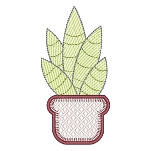 Cute Cactus (Quick Stitch) Embroidery Design