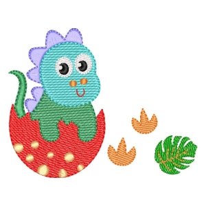 Baby Dinossaur (Quick Stitch) Embroidery Design