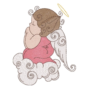 Cute Angel (Quick Stitch) Embroidery Design