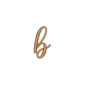Nicholia Font Letter b Embroidery Design