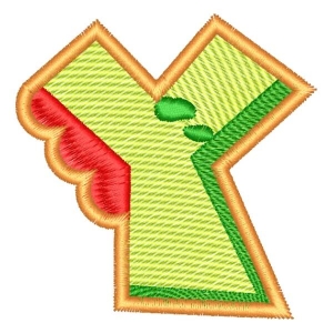 Alphabet Dino Letter Y (Quick Stitch) Embroidery Design