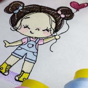 Menina com Balão (Pontos Leves)