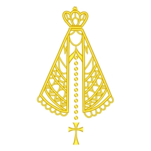 Our Lady of Aparecida (Cutwork) Embroidery Design