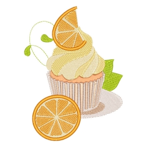 Cute Cupcake (Quick Stitch) Embroidery Design