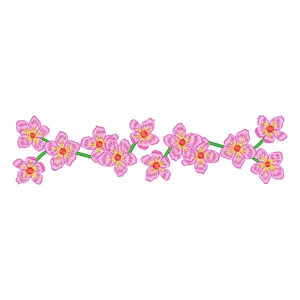 Cherry Blossom Arrangement Embroidery Design