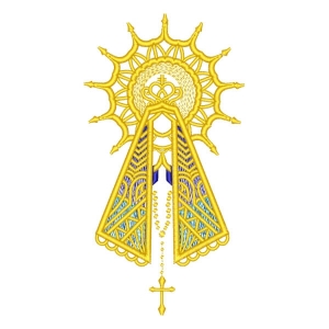 Our Lady of Aparecida (Rippled) Embroidery Design