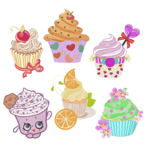 Cute Cupcakes (Quick Stitch) Design Pack