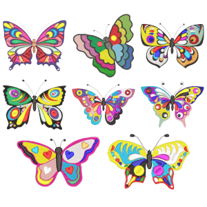 Colorful Butterflies Design Pack