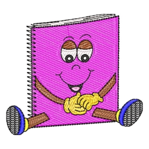 Back to School Notebook (Quick Stitch) Embroidery Design