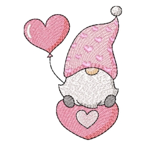 Cute Gnome (Quick Stitch) Embroidery Design