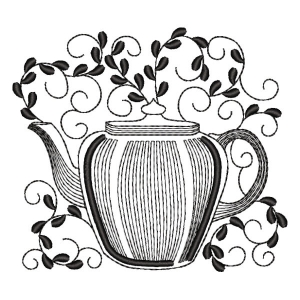 Coffee Time Embroidery Design