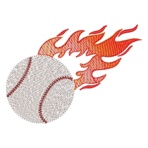 Baseball Ball Embroidery Design