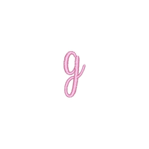 Gabriella Font Letter g Embroidery Design