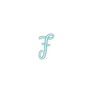 Gabriella Font Letter f Embroidery Design