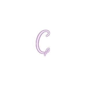 Gabriella Font Letter C Embroidery Design