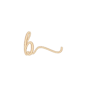 Gabriella Font Letter Glyph b Embroidery Design