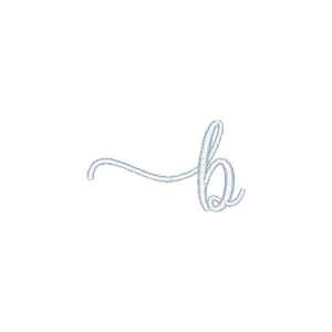 Gabriella Font Letter Glyph b Embroidery Design