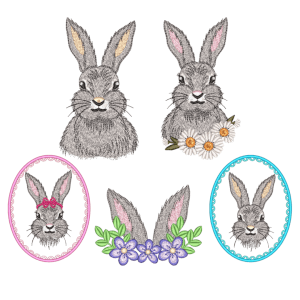 Realistic Rabbits Design Pack