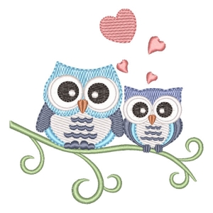 Little Owls Embroidery Design