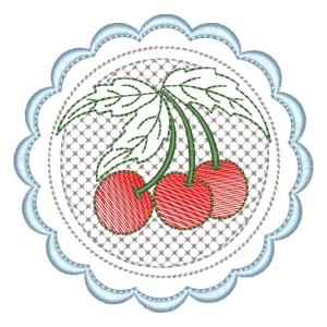 Berries Embroidery Design 'cherry' DST Brother PES 