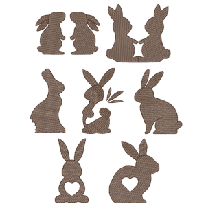 Chocolate Bunnies (Quick Stitch) Design Pack