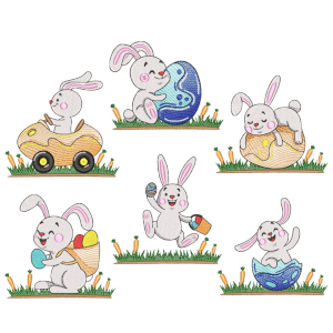 Cute Bunnies Design Pack (Quick Stitch)