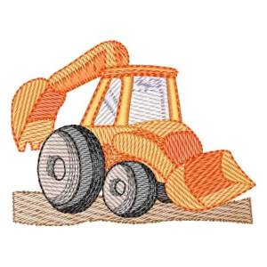 Backhoe (Quick Stitch) Embroidery Design