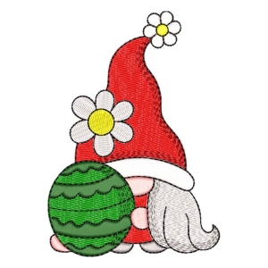 Easter Gnome Embroidery Design