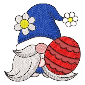 Easter Gnome Embroidery Design