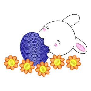 Bunny (Quick Stitch) Embroidery Design