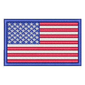 American flag Embroidery Design