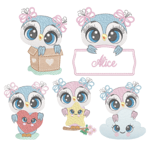 Owls (Quick Stitch) Design Pack