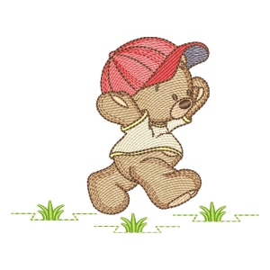 Cute Bear (Quick Stitch) Embroidery Design