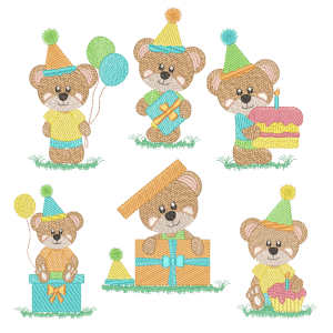 Teddy Bear Birthday (Quick Stitch) Design Pack