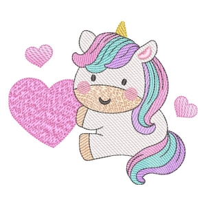 Cute Unicorn  (Quick Stitch) Embroidery Design