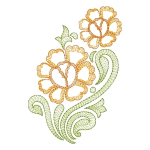 Flower (Rippled) Embroidery Design