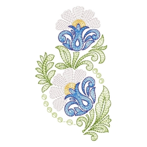 Flower (Rippled) Embroidery Design